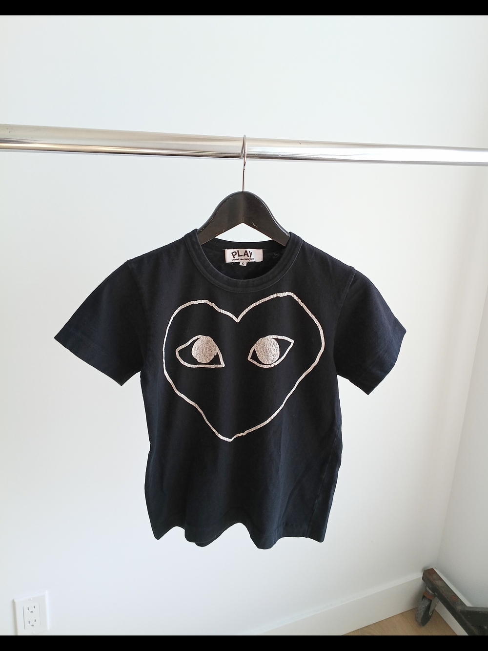 Comme des Garçons Play Heart Outline Logo Tee S